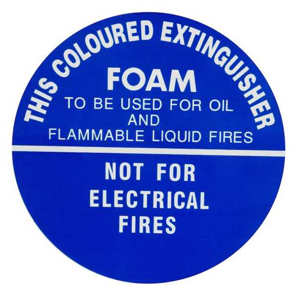 Picture of Fire Extinguisher Identification Plastic Sign FOAM