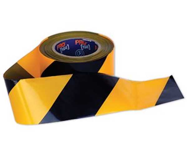 Picture of Barricade Tape Yellow/Black 100mt roll