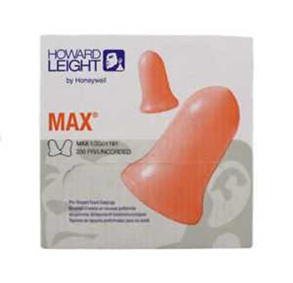 Picture of Howard Leight Max Earplugs Uncorded Box 200