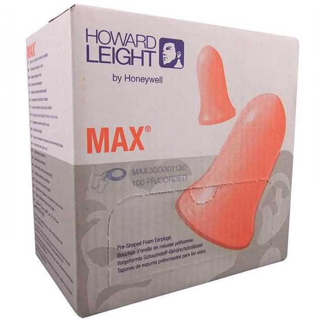 Picture of Howard Leight Max Earplugs Corded Box 100PR