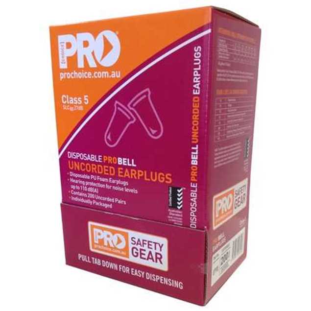 Picture of ProChoice ProBell Uncorded Earplugs Box 200