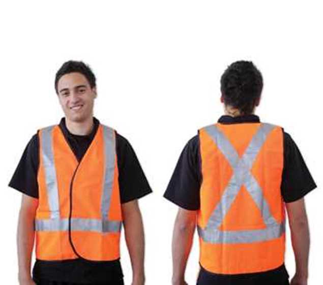 Picture of ProChoice X Back Safety Vest - Fluoro Orange - Day/Night Use