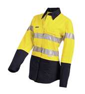 Picture of Workit Ladies Hi Vis Lightweight Taped Shirt