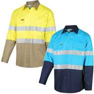 Picture of Workit Hi Vis Lightweight Taped L/S Shirt