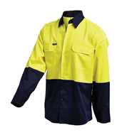 Picture of Workit Hi Vis Two Tone Lightweight L/S Drill Shirt