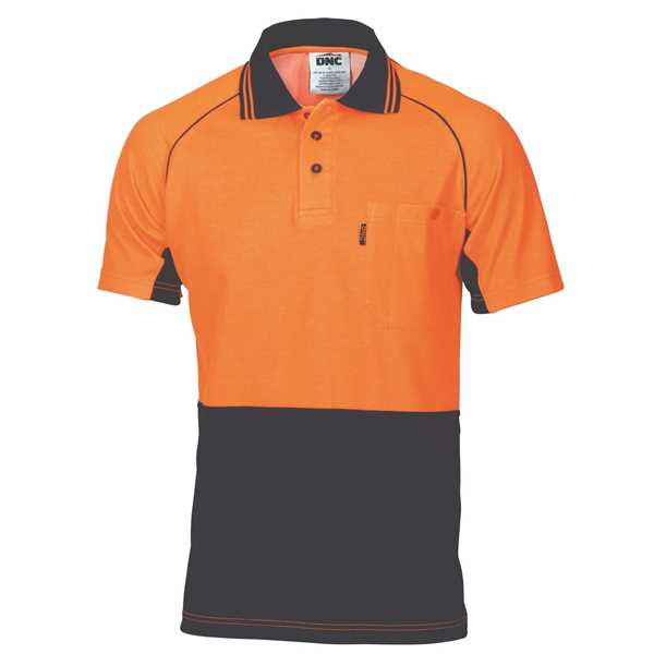 Picture of DNC Cotton Back Cool-Breeze S/S Contrast Polo