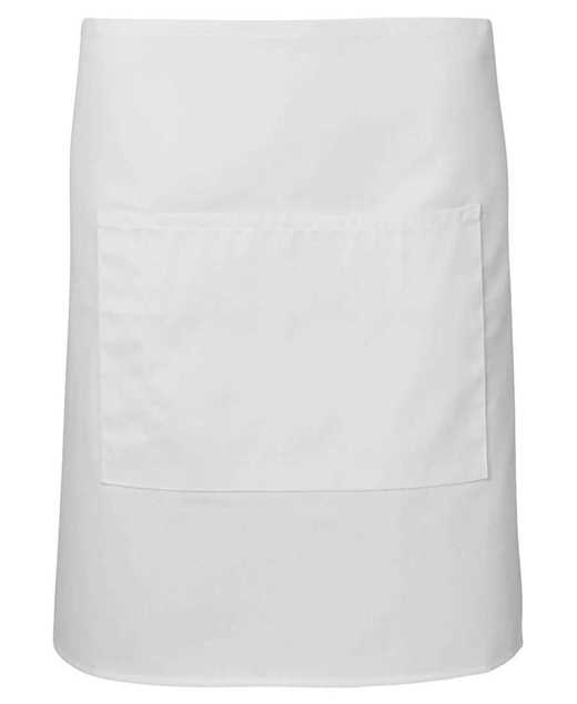Picture of JB's Short Waist Apron with Pocket - White