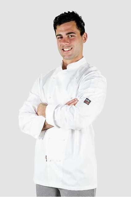 Picture of Pro Chef Traditional Long Sleeve Chef Jacket - White