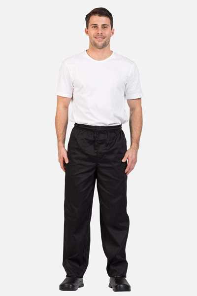 Picture of Pro Chef Traditional Drawstring Pants - Black