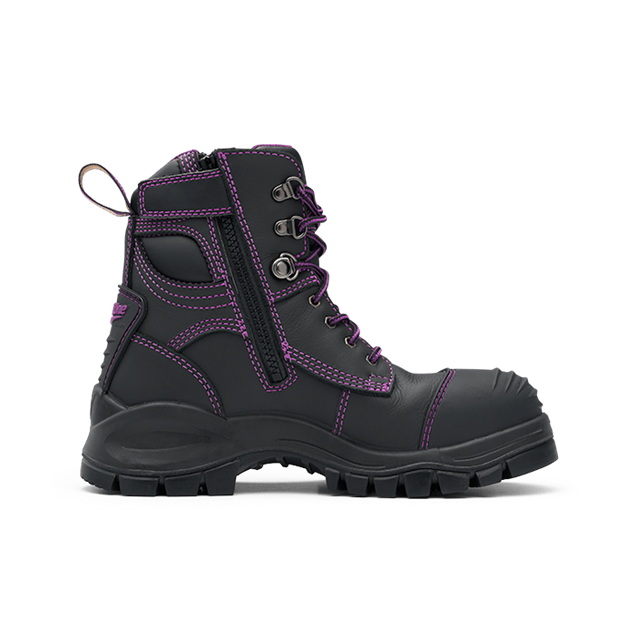 Picture of Blundstone Style 897 Zip Up Black Leather Safety Boot