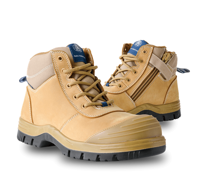 Picture of Bata Zippy Zip Sided Safety Boot Wheat 804-88841