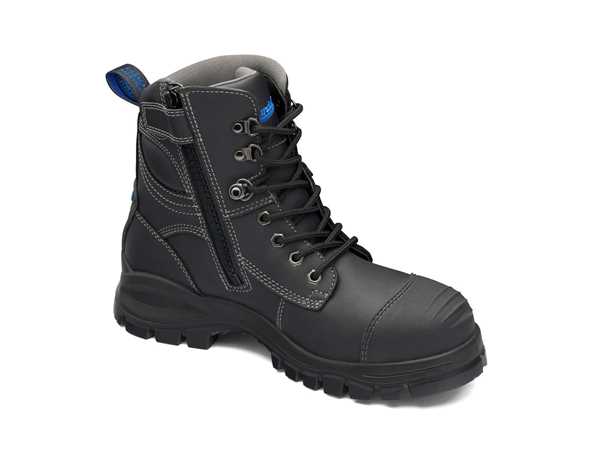 Picture of Blundstone Style 997 Zip Up Black Leather Safety Boot